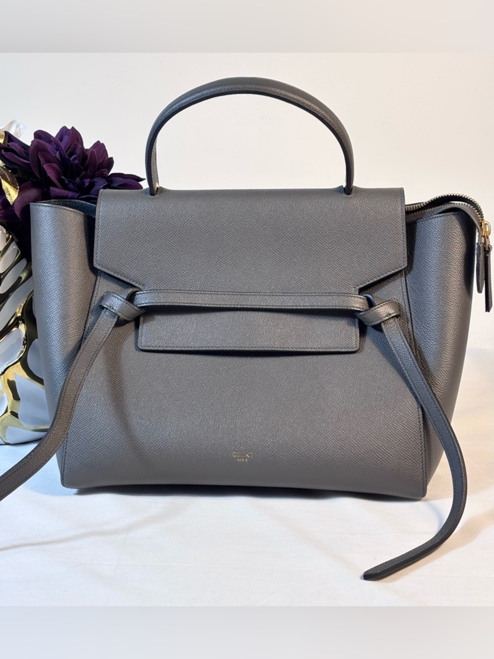 Celine Mini Belt Bag Gray
